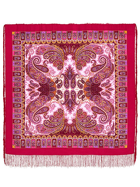 Шерстяной Павлопосадский платок Фаворит, 125*125 см, арт. 1344-6 Шерстяной Павлопосадский платок Фаворит, 125*125 см, арт. 1344-6Платок шерстяной с набивным рисунком и шелковой бахромой.
<br>Размер 125*125 см.<br>