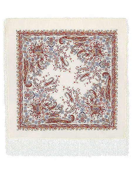 Шерстяной Павлопосадский платок Балаганчик, 89*89 см, арт. 203-5 Шерстяной Павлопосадский платок Балаганчик, 89*89 см, арт. 203-5Платок шерстяной с набивным рисунком и шелковой бахромой.
<br>Размер 89*89 см.<br>