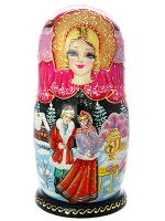 Набор матрешек "У самовара", серия "Люкс", арт. 1027