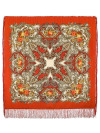 Шерстяной Павлопосадский платок "Сон бабочки", 125*125 см, арт. 1463-3