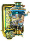 Набор самовар электрический 4 литра с художественной росписью "Зимушка", арт. 130707