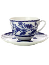 Чашка с блюдцем чайная форма "Весенняя", рисунок "В сторону востока", Императорский фарфоровый завод