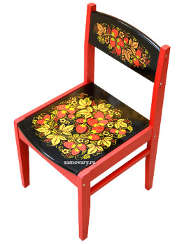 Детская мебель Хохлома - стул детский "Кроха" растущий с художественной росписью Хохлома, арт. 79590000000