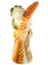 Скульптура "Лягушка на листике изумрудная", Императорский фарфоровый завод