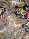 Шерстяной Павлопосадский платок "Сон бабочки", 125*125 см, арт. 1463-12