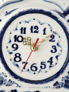 Часы с художественной росписью "Гжель" "Сивка-бурка"