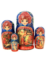 Набор русских матрешек "Сказки", серия "Сказки люкс", арт. 585