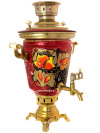 Электрический самовар 4 литра с художественной росписью "Золотые цветы", арт. 155976