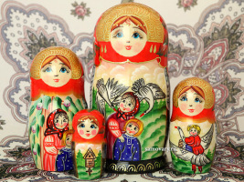 Набор матрешек "Гуси-лебеди", серия "Сказки", арт. 7565