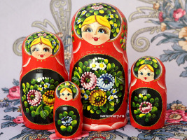 Набор матрешек "Цветы", арт. 516
