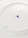 Фарфоровая десертная тарелка мелкая 180 форма "Тюльпан", рисунок "Кобальтовая сетка", Императорский фарфоровый завод
