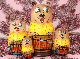 Набор матрешек "Медведь", серия "Животные", арт. 579