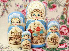 Набор матрешек "Собор", 5 мест, арт. 539-2