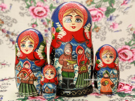 Набор матрешек "Зимние гуляния" серия "Сказки", арт. 502