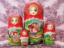 Матрешка "Маша и медведи" серия "Сказки", арт. 515