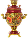 Набор самовар электрический 3 литра с художественной росписью "Кудрина" с чайным сервизом с гравировкой "С любовью, Бабушка", арт. 160322с
