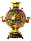 Набор самовар электрический 5 литров "шар" с художественной росписью "Хохлома классическая", арт. 151396