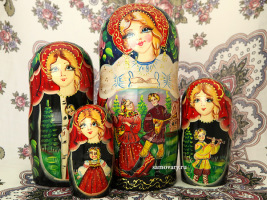 Набор матрешек "Сказки", серия "Люкс", арт. 174