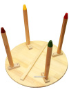 Детская мебель Хохлома - деревянный детский стол круглый с художественной росписью "Светлячок", арт. 72580000000