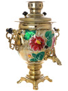 Набор самовар электрический 3 литра с художественной росписью "Золото", арт. 130201