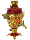 Набор самовар электрический 3 литра с художественной росписью "Золотая кудрина", арт. 121209