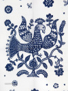 Скатерть "Птица", синяя без кружева, 150х180
