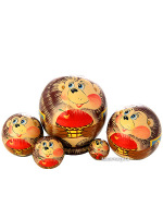 Набор матрешек "Ежик",круглый, серия "Животные", арт. 555