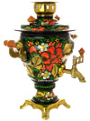 Набор самовар электрический 3 литра с художественной росписью "Хохлома классическая", арт. 130230