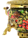 Электрический самовар 2 литра с художественной росписью "Под хохлому", арт. 150473