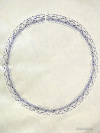 Льняная круглая скатерть цвет топленого молока с Вологодским кружевом, арт. 6с-643м, d-175