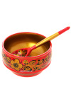 Набор для супа хохлома "Праздничный" 15 предметов "Кудрина на красном фоне" арт. 63640000015