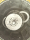 Электрический самовар 3 литра с художественной росписью "Клубника на черном фоне" с термовыключателем, арт. 171493