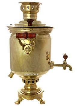 Электрический самовар 10 литров желтый "цилиндр" "Традиционный", арт. 111039