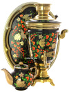 Набор самовар электрический 4 литра с художественной росписью "Хохлома классическая", арт. 121033