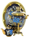 Набор самовар электрический 3 литра с художественной росписью "Рябина зимняя", арт. 130257