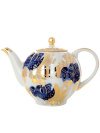 Чайник заварочный форма "Тюльпан", рисунок "Золотой сад", Императорский фарфоровый завод