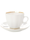 Кофейная чашка с блюдцем форма "Тюльпан" рисунок "Белоснежка", Императорский фарфоровый завод