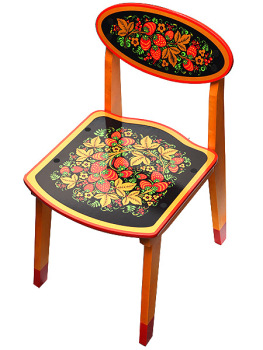 Детская мебель - стул детский с художественной росписью Хохлома, арт. 73040000000
