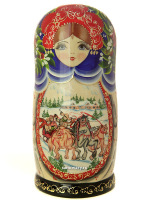 Набор матрешек "Тройка", серия "Сказки", арт. 174