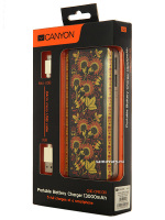 Русский сувенир портативный аккумулятор "Canyon CNE-CPB130KH", Хохлома, Power Bank
