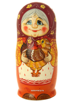 Набор матрешек Традиционная "Курочка Ряба", 5 штук, арт. 5711