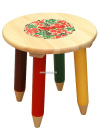 Набор детской мебели Хохлома "Светлячок" - стол и табурет из дерева с художественной росписью, арт. 7257-7406