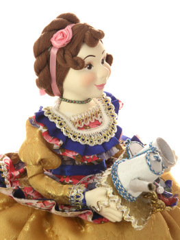 Кукла на чайник "Фекла с подносом", арт. 58