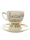 Чашка с блюдцем чайная форма "Анданте" рисунок "Русский модерн", Императорский фарфоровый завод