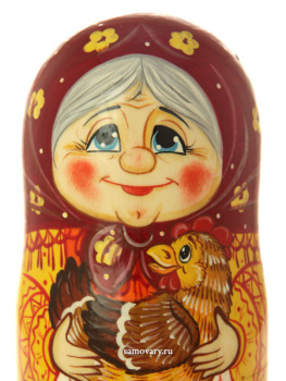 Набор матрешек Традиционная "Курочка Ряба", 5 штук, арт. 5711