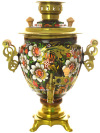 Набор самовар электрический 3 литра с художественной росписью "Цветочная поляна", арт. 130647
