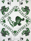 Полотенце "Петух" зеленое без кружева 45х75, Артель