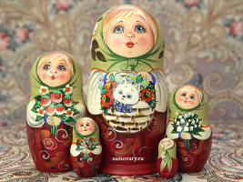 Набор матрешек "Машенька с котом", арт. 5994