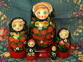 Матрешка "Хохлома классическая" 7 мест, арт. 78