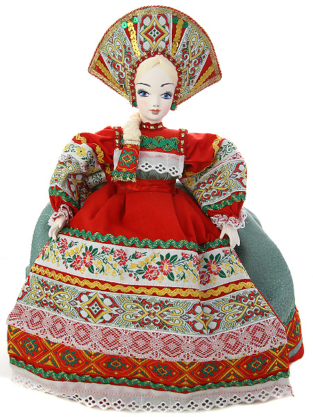 Кукла на чайник Василиса, арт. 26 Кукла на чайник Василиса, арт. 26Кукла тряпичная декоративная на заварочный чайник.<br>